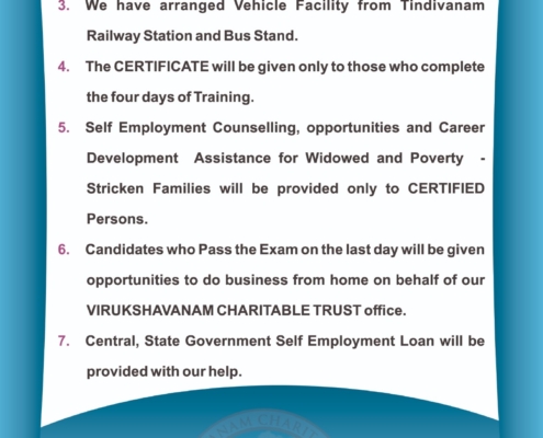 FREE SELF EMPLOYMENT TRAINING RULES